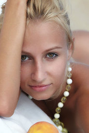 Afina Posing Naked On The Beach