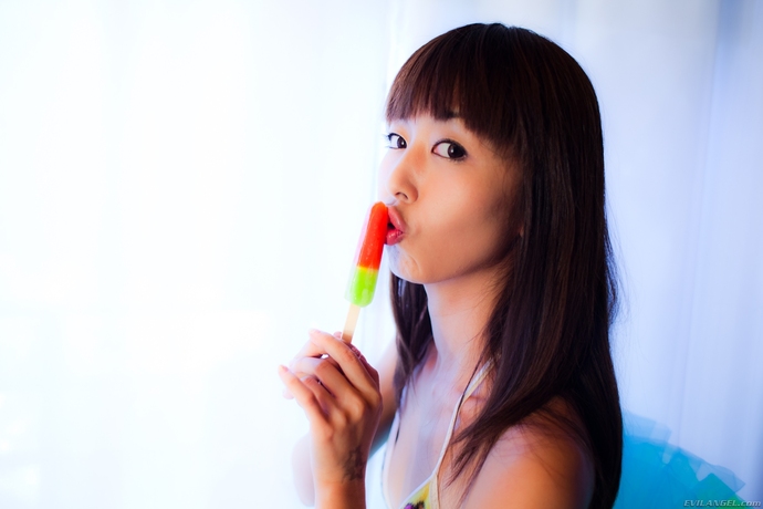 Asian Teen Babes On Their Colorful Bikinis 06